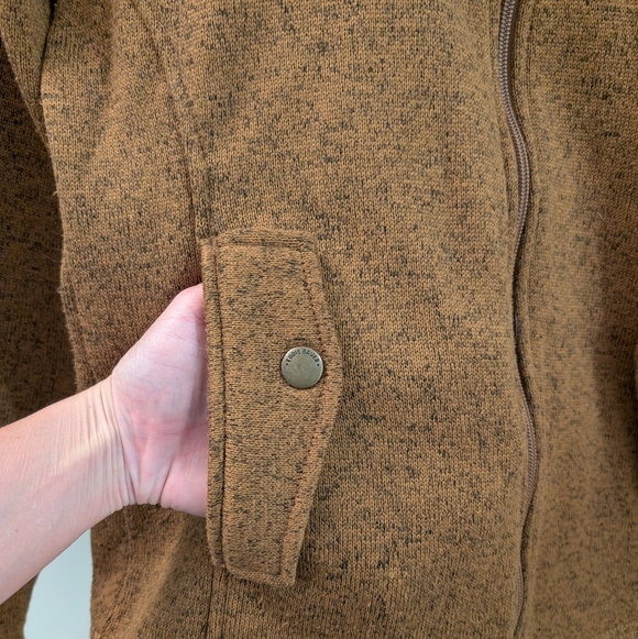 Eddie Bauer Heavy Hoodie - Mustard Brown Color (med but fits more like a small) - Picture 4 of 10